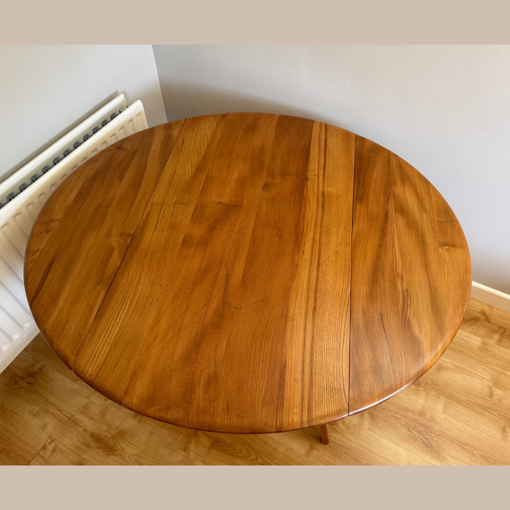 Vintage Ercol Model 304 Drop leaf dining table