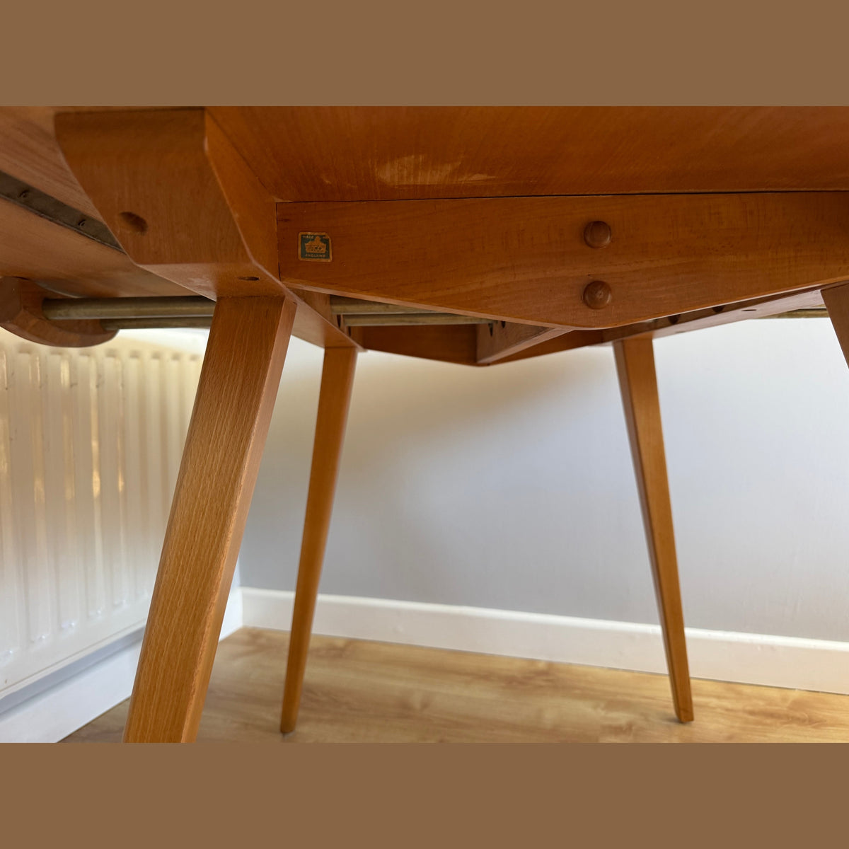 Vintage Ercol Model 304 Drop leaf dining table