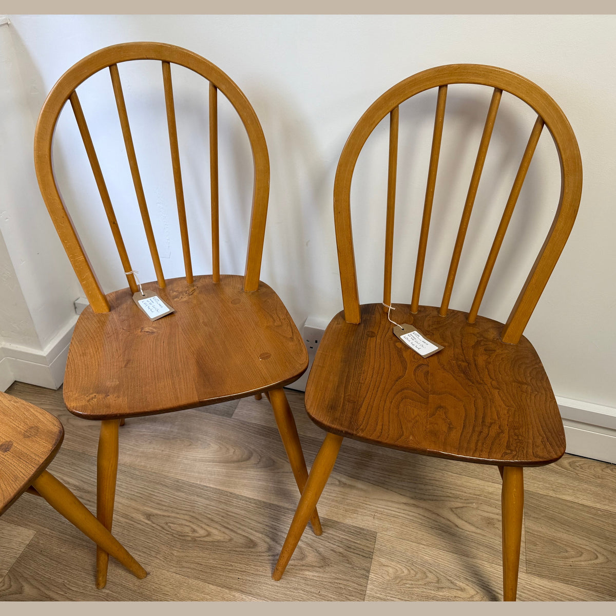 Set of 4 Vintage Ercol model 400 Windsor chairs