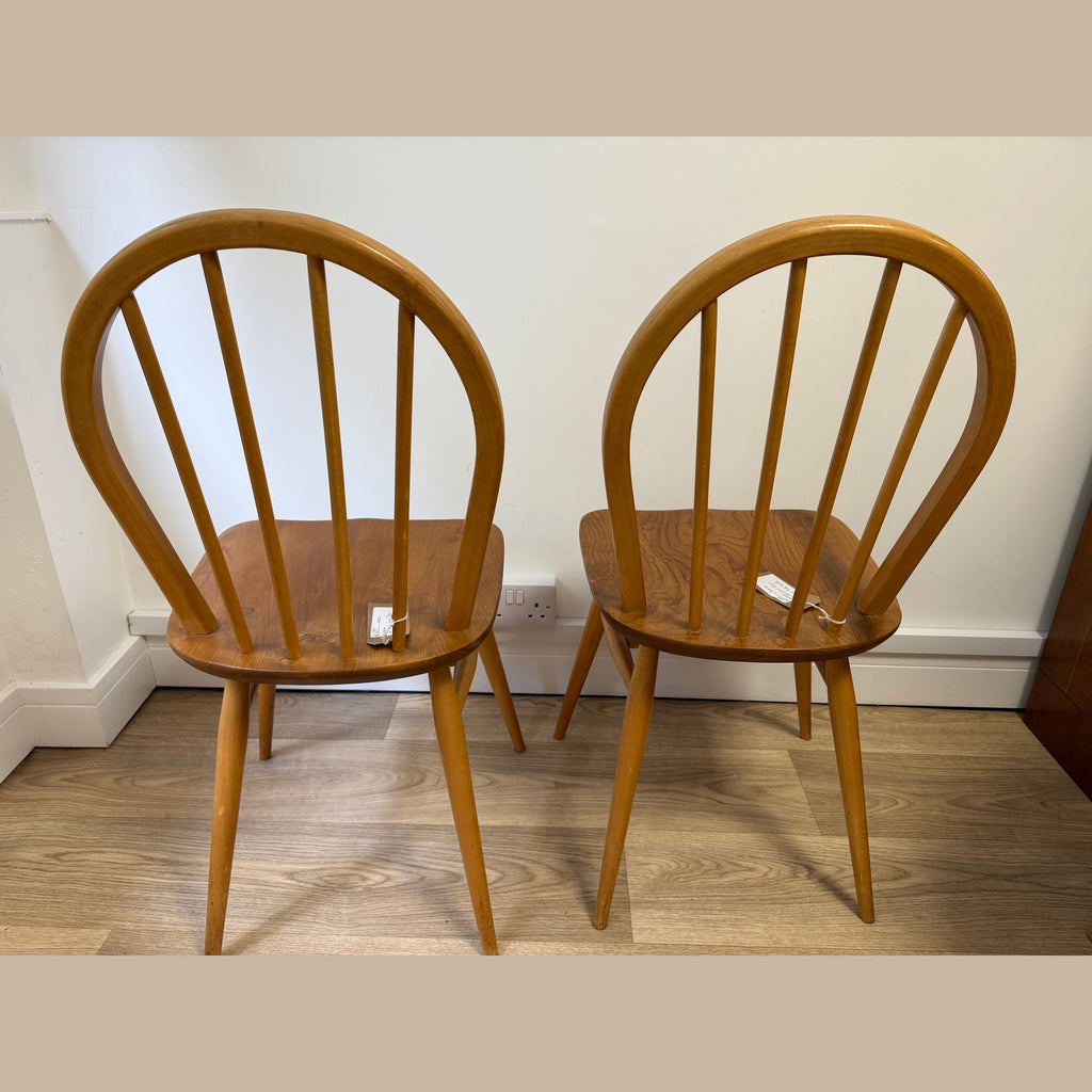 Set of 4 Vintage Ercol model 400 Windsor chairs