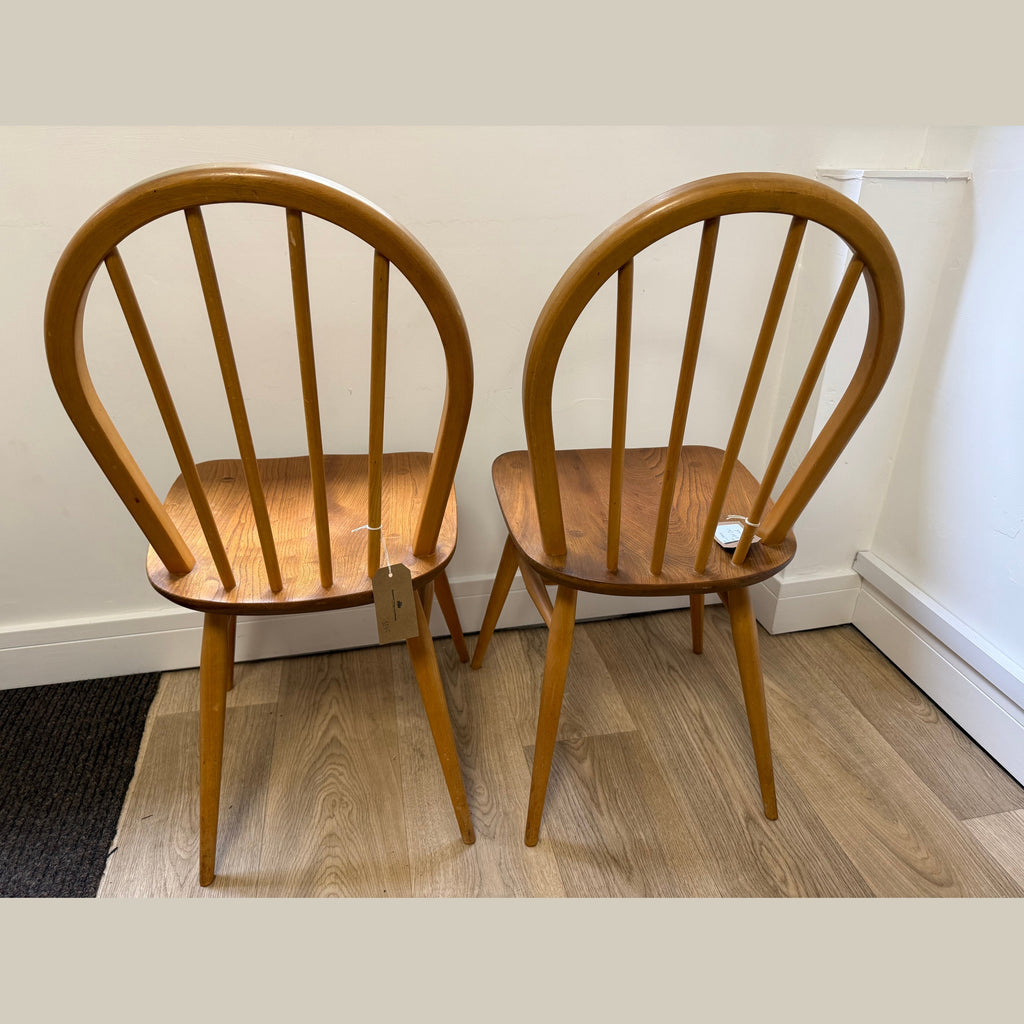 Set of 4 Vintage Ercol model 400 Windsor chairs