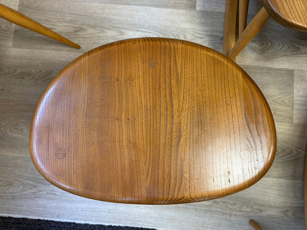 Vintage Ercol nest of pebble tables