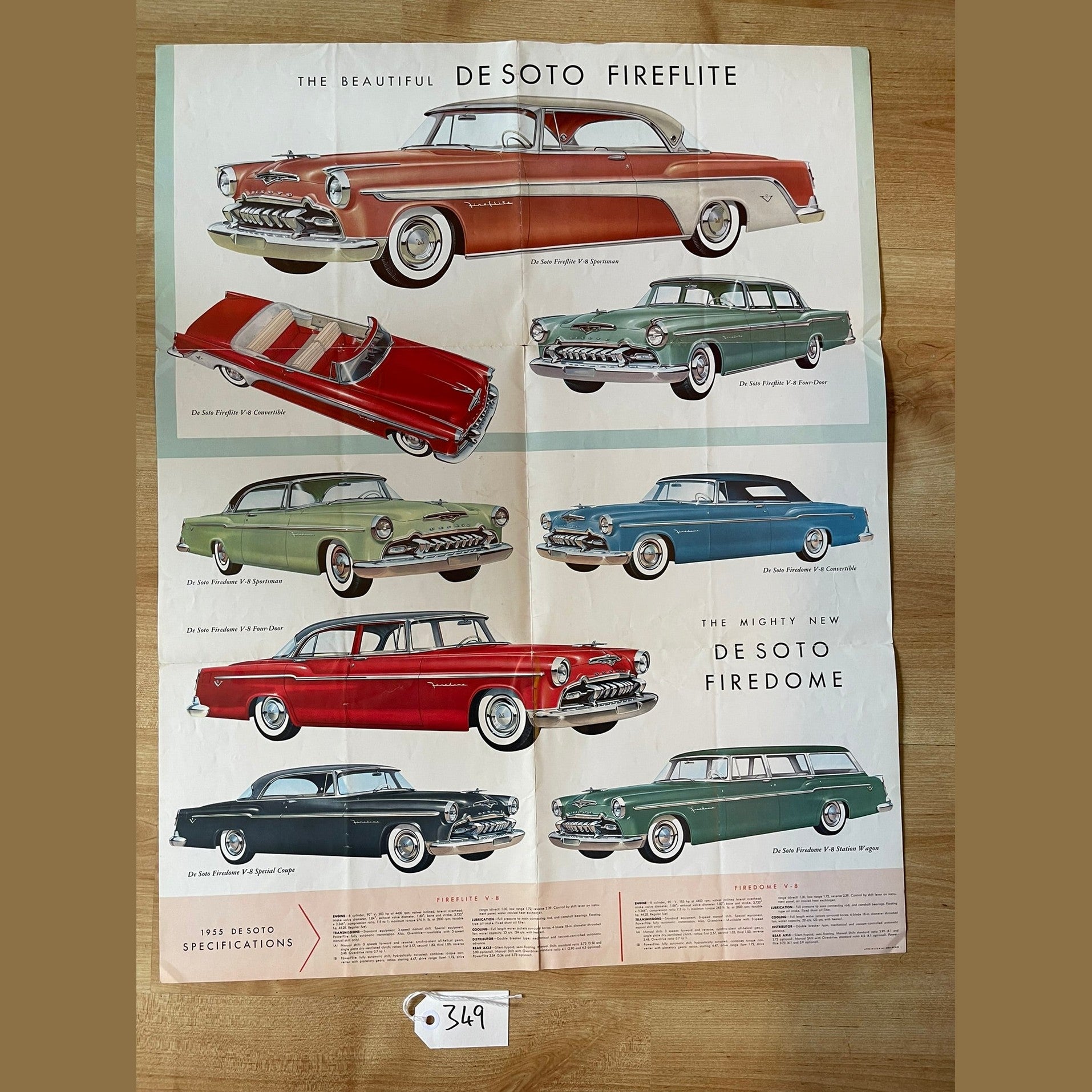 De Soto 1955 pull open brochure Ref DEA 6474-55