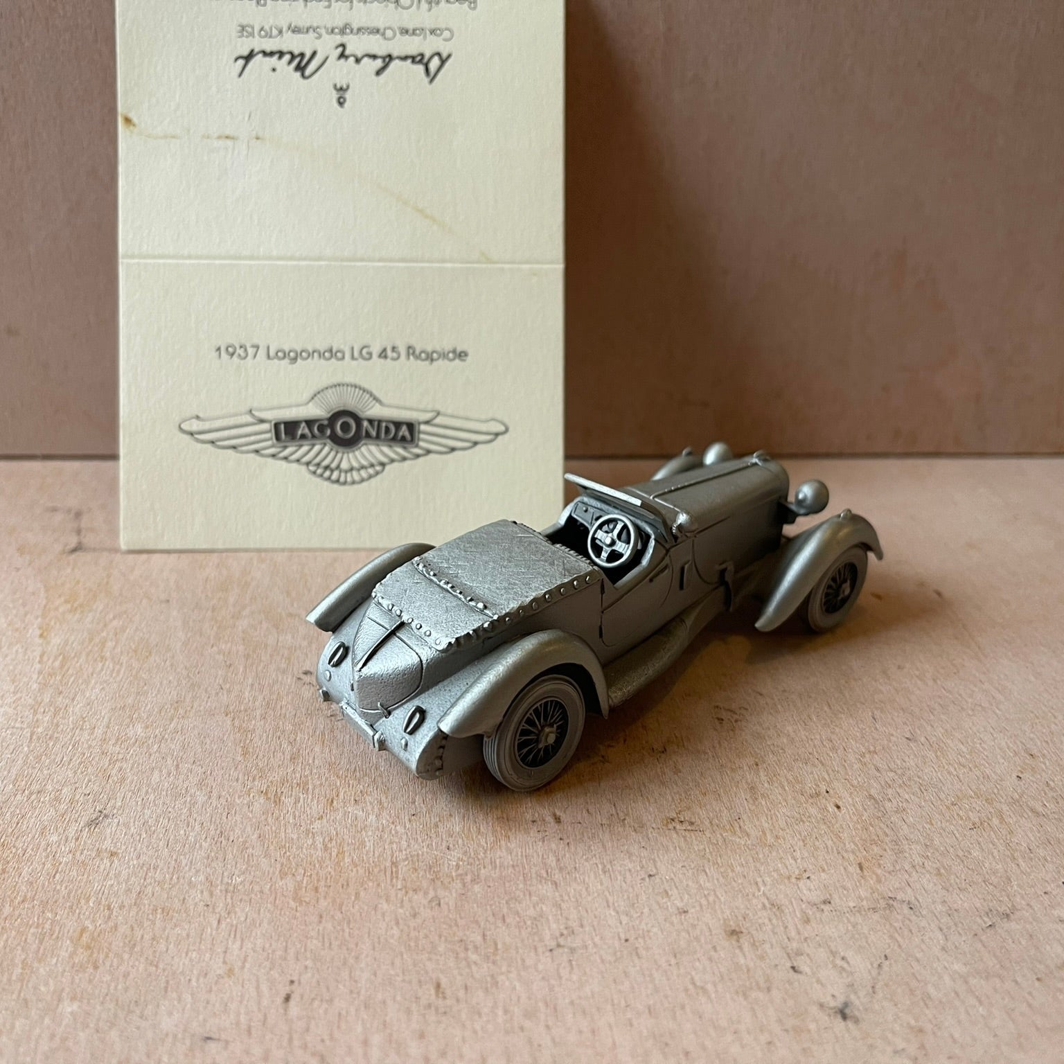Danbury mint pewter cars 1937 Lagonda LG 45 Rapide