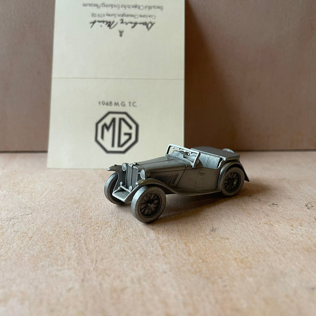Danbury mint pewter cars 1948 M.G. T.C