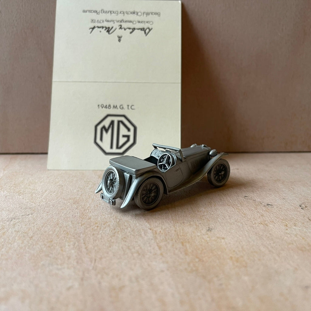 Danbury mint pewter cars 1948 M.G. T.C