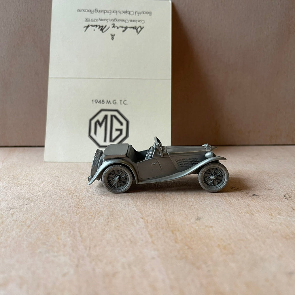 Danbury mint pewter cars 1948 M.G. T.C