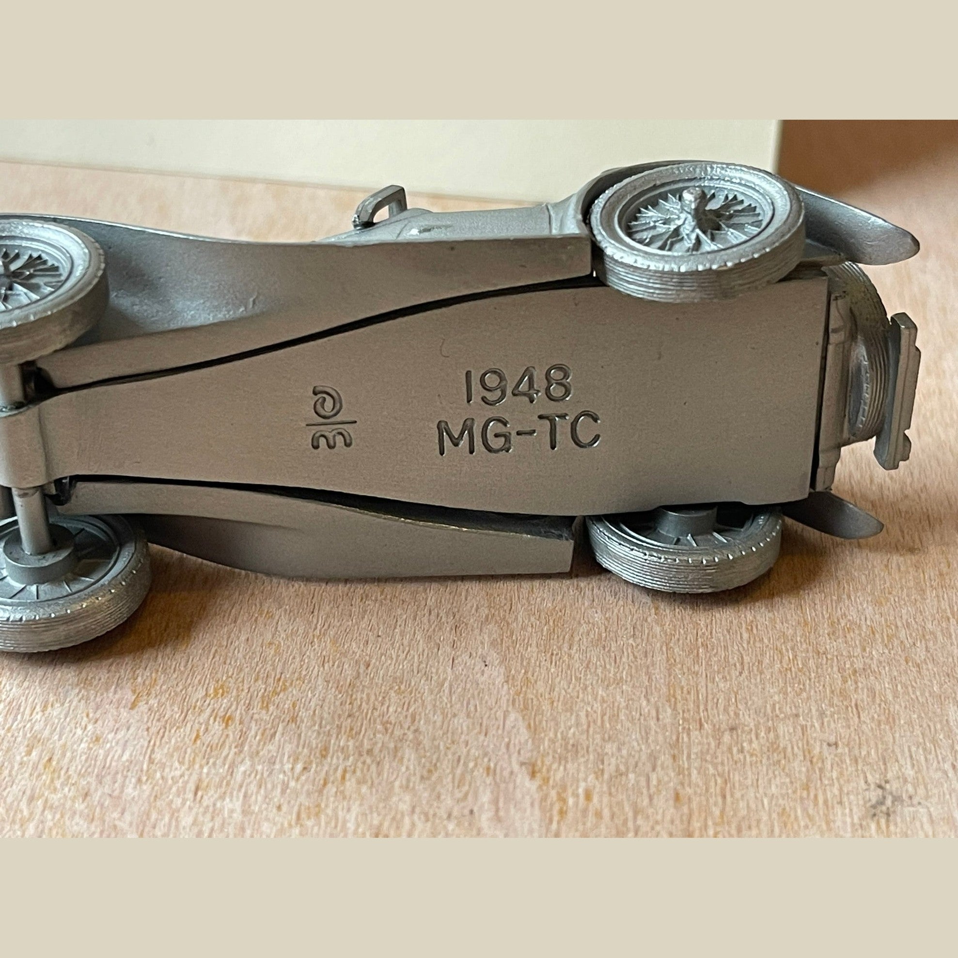 Danbury mint pewter cars 1948 M.G. T.C