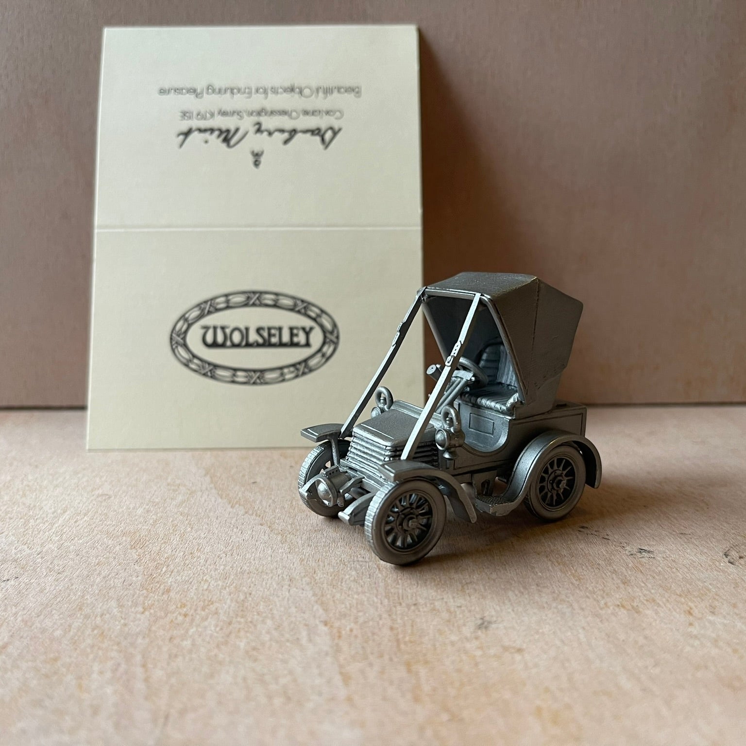 Danbury mint pewter cars 1904 Wolseley 6hp
