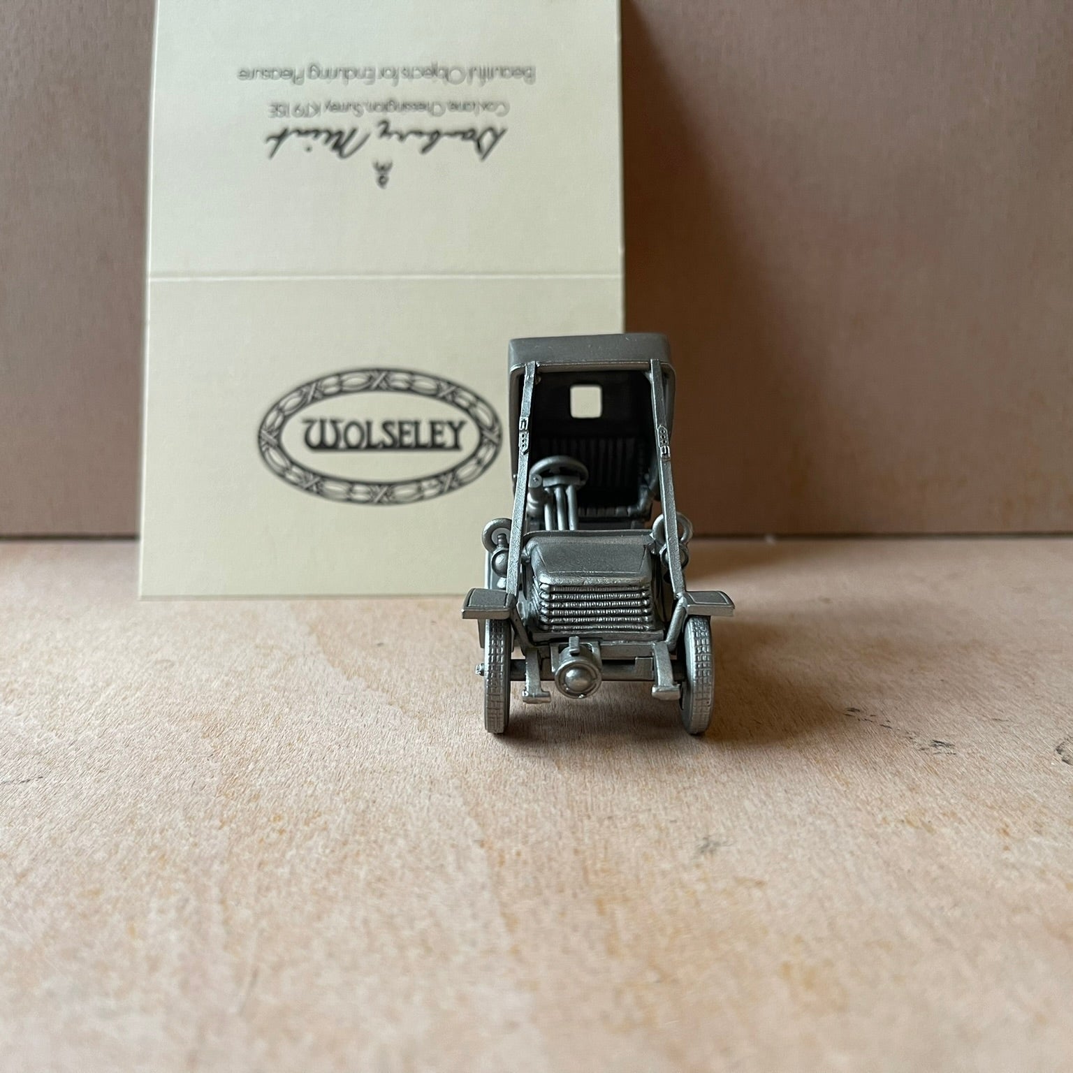 Danbury mint pewter cars 1904 Wolseley 6hp
