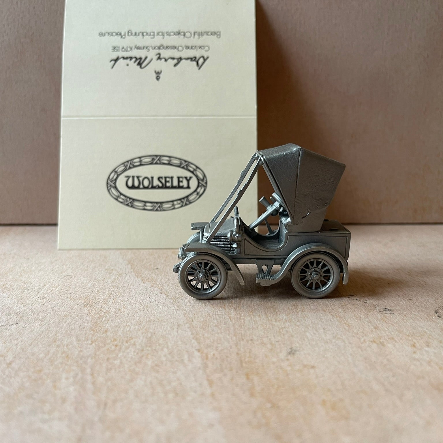 Danbury mint pewter cars 1904 Wolseley 6hp