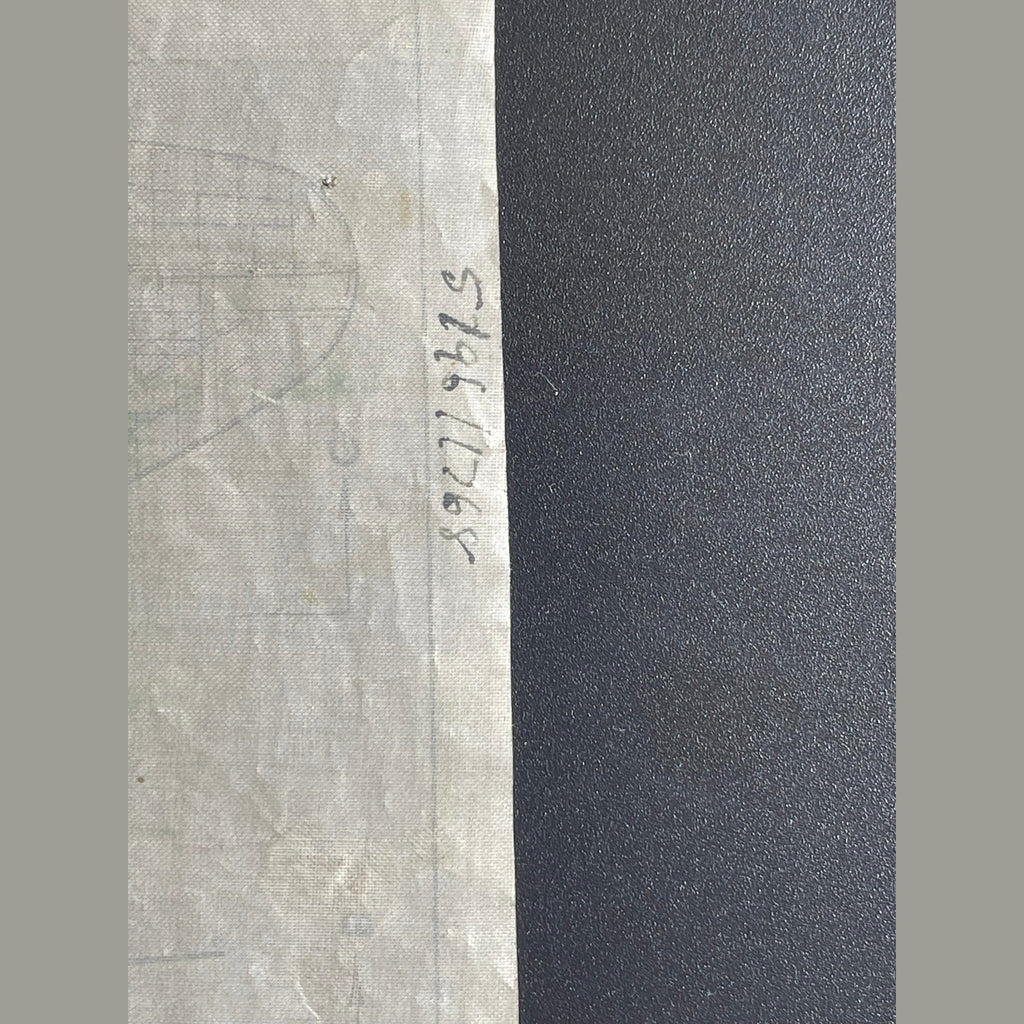 Framed drawing of a WW2 De Havilland Vampire mk2