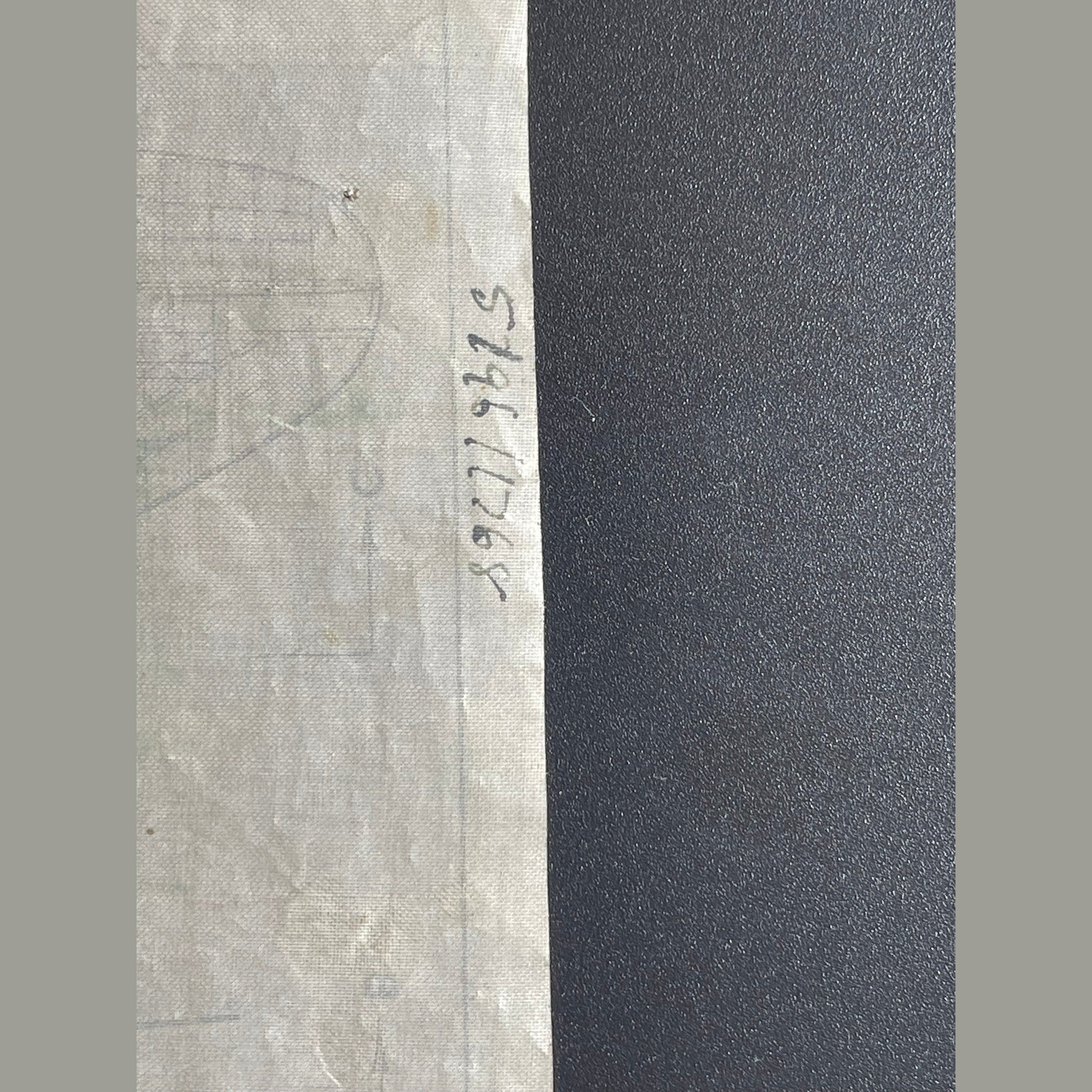 Framed drawing of a WW2 De Havilland Vampire mk2