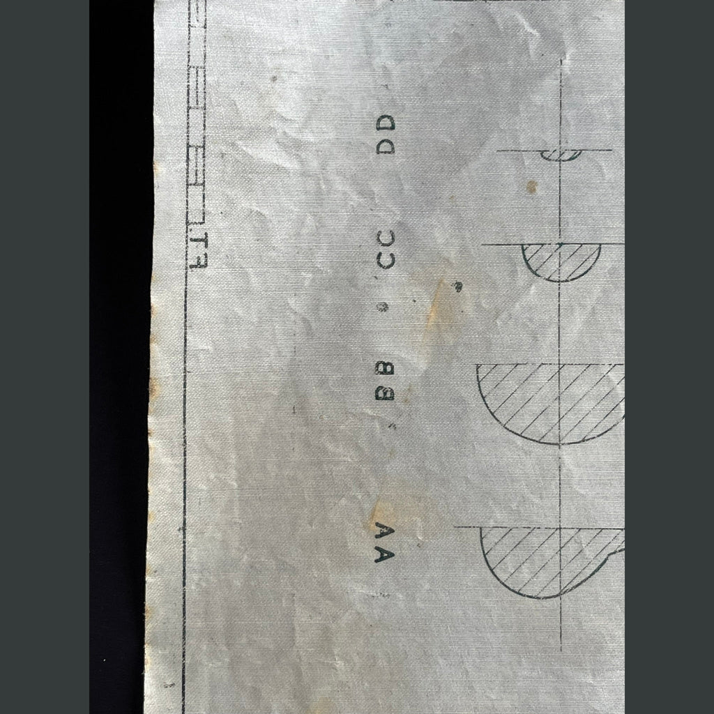 Framed drawing of a WW2 De Havilland Vampire mk2