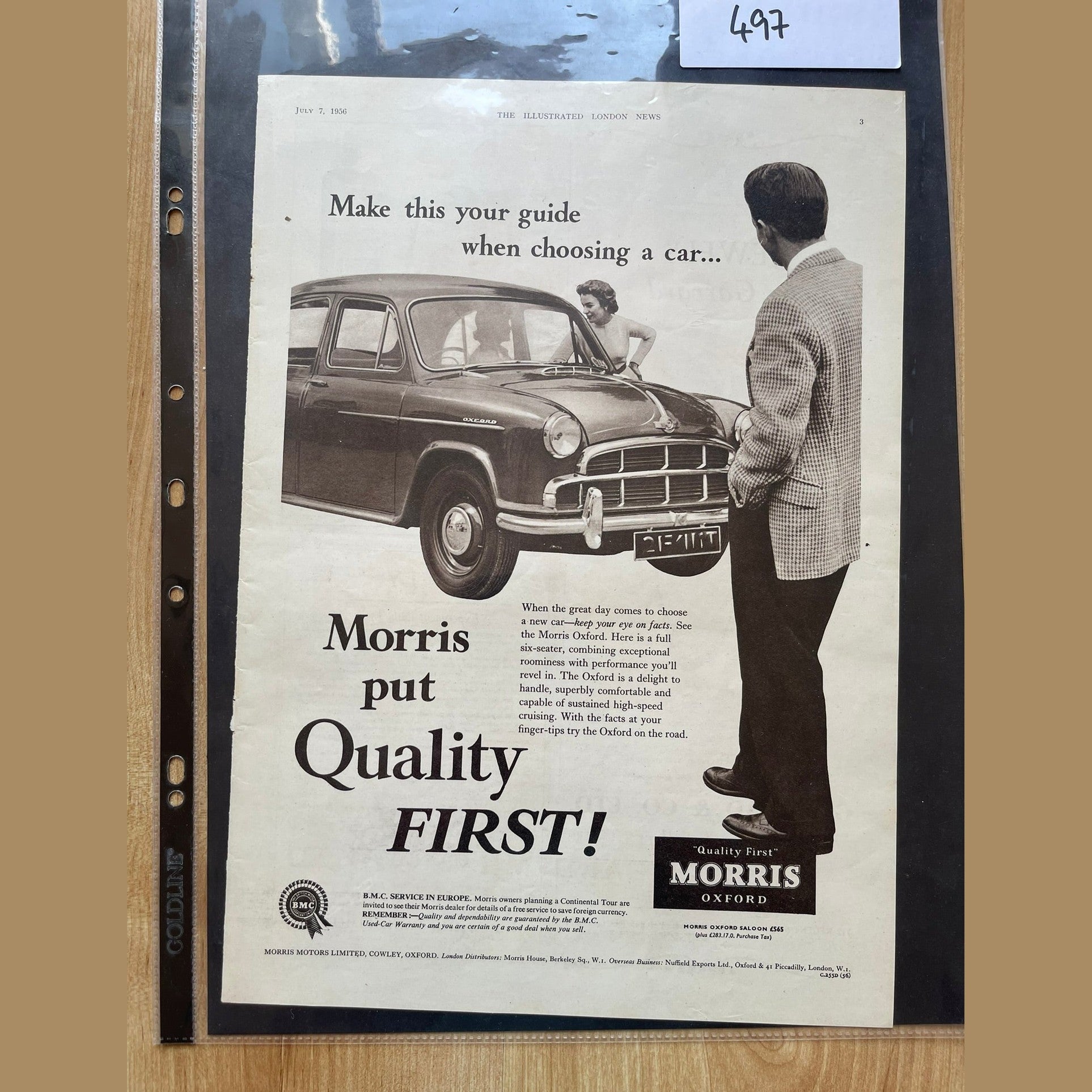 Collection vintage car ads Morris and Wolseley