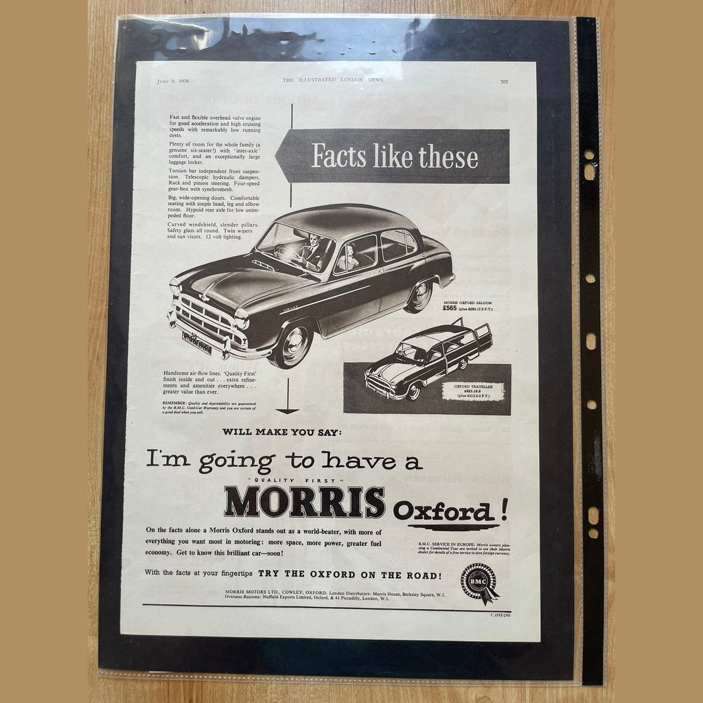 Collection vintage car ads Morris and Wolseley