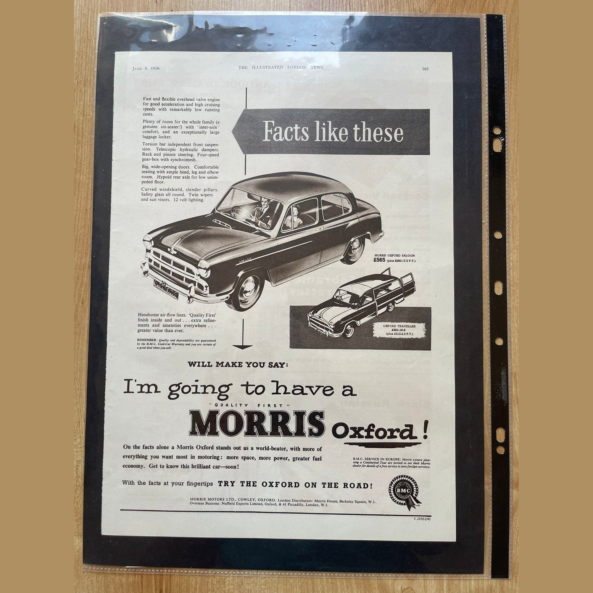 Collection vintage car ads Morris and Wolseley