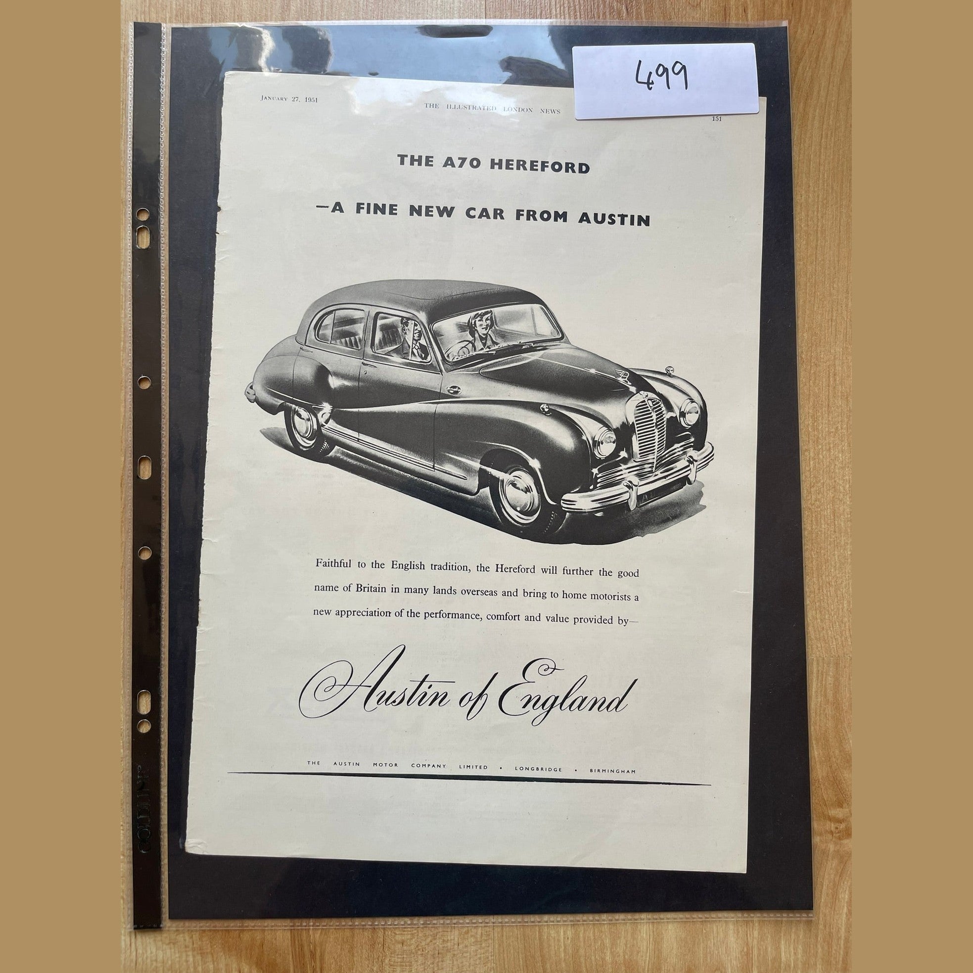 Collection vintage car ads for Austin