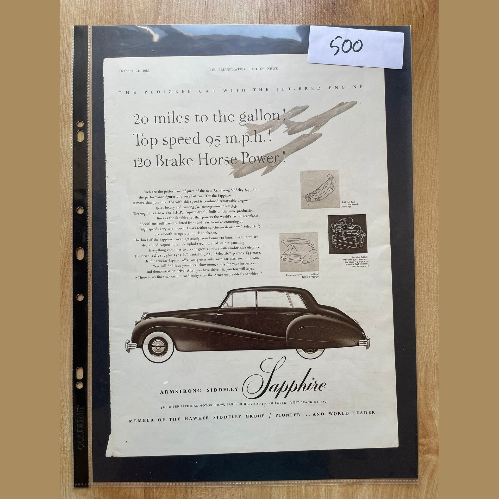 Collection vintage car ads for Armstrong Siddley