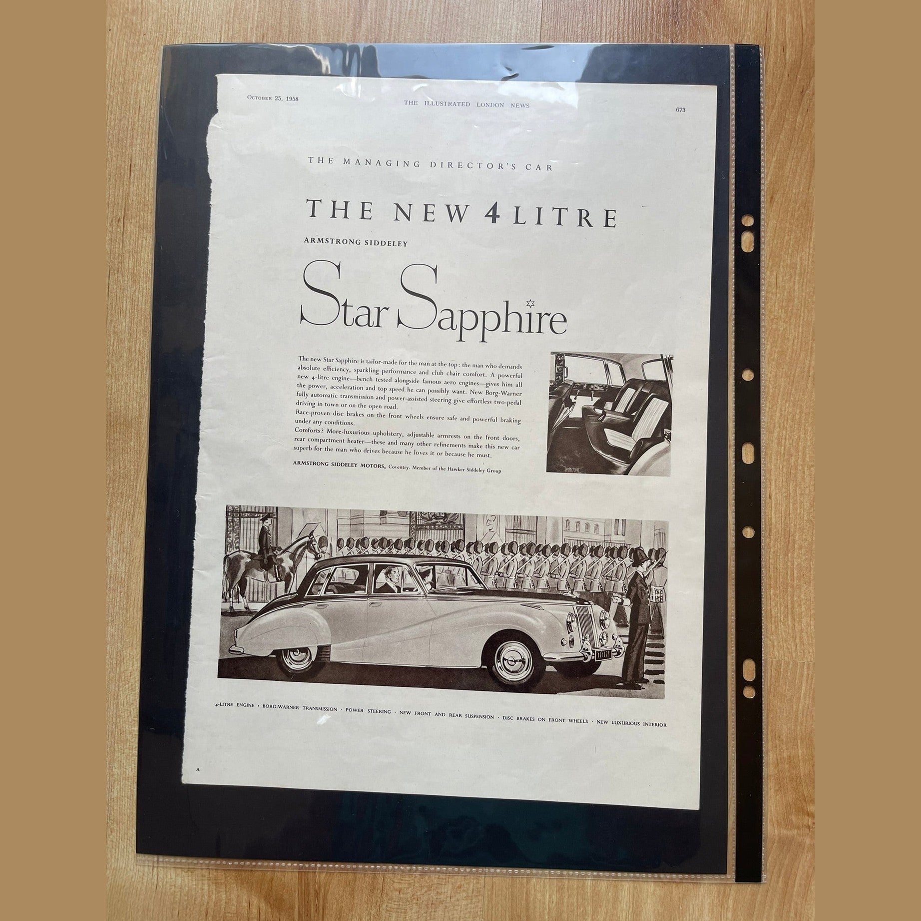 Collection vintage car ads for Armstrong Siddley