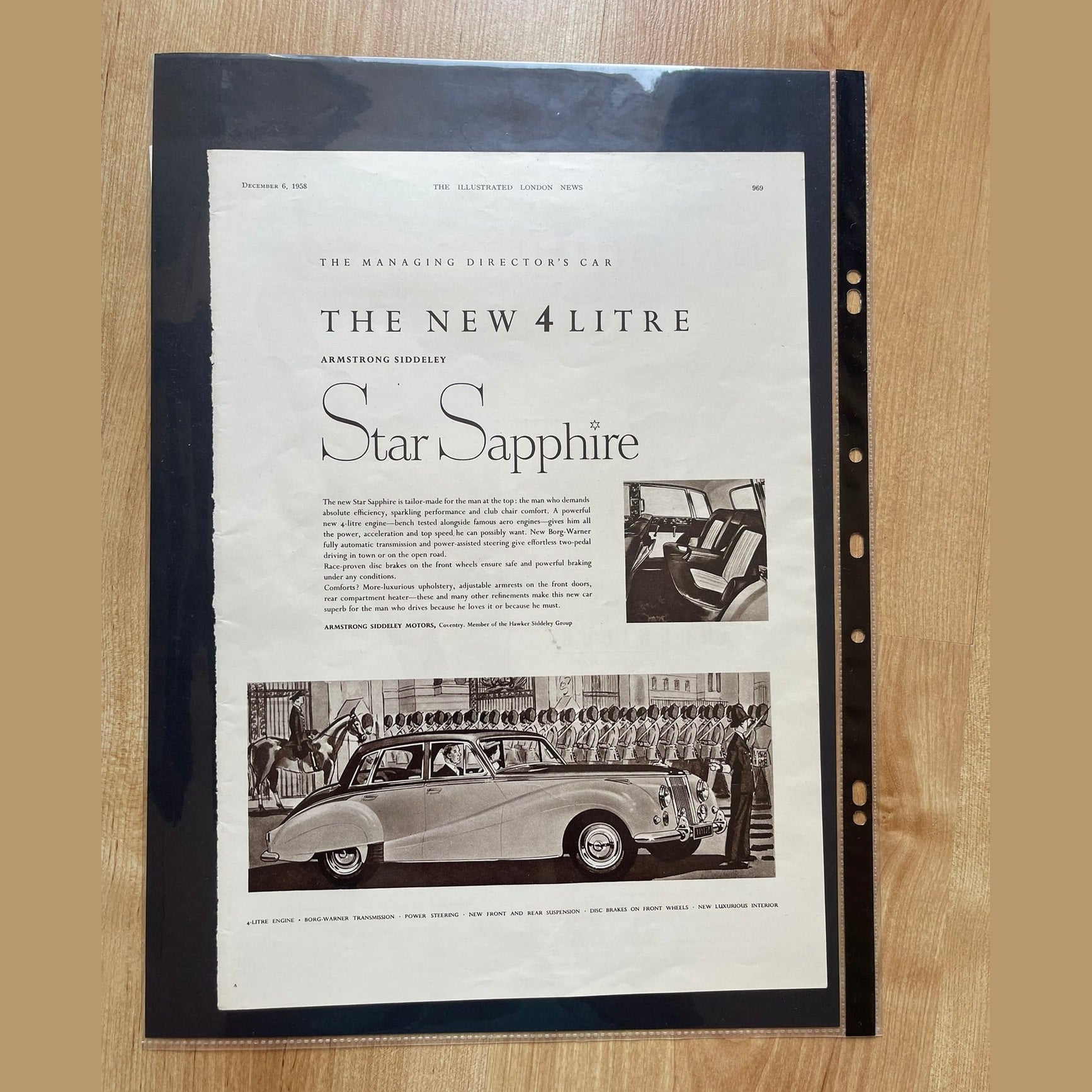 Collection vintage car ads for Armstrong Siddley