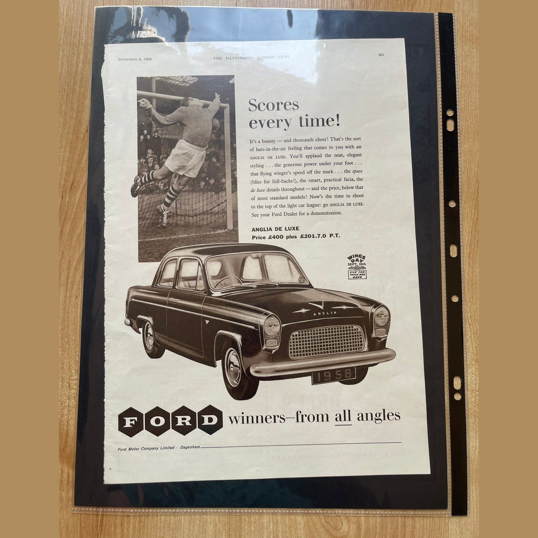 Collection vintage car ads for Ford