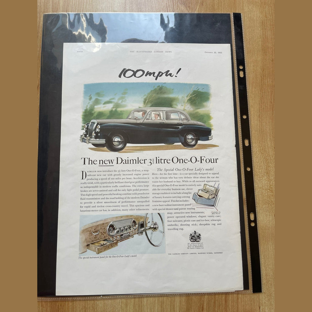 Collection vintage car ads for Daimler