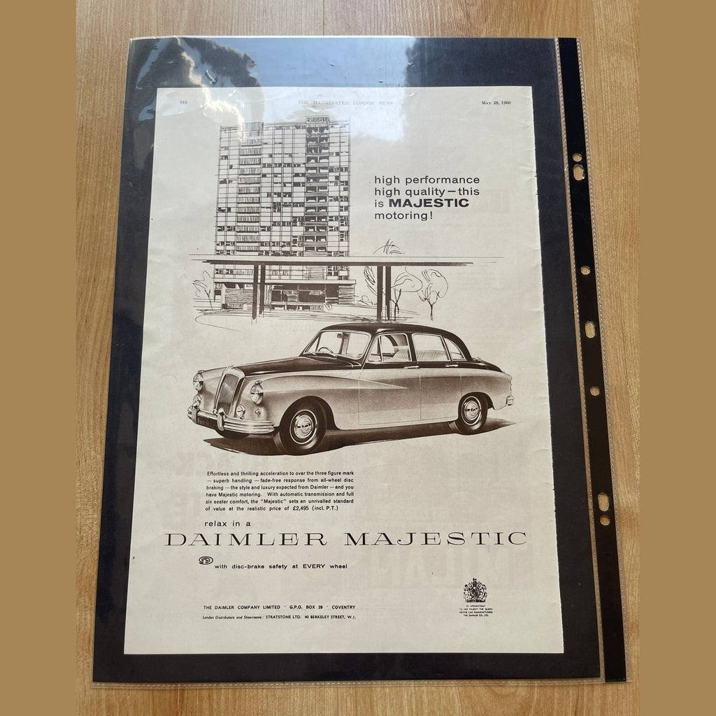 Collection vintage car ads for Daimler