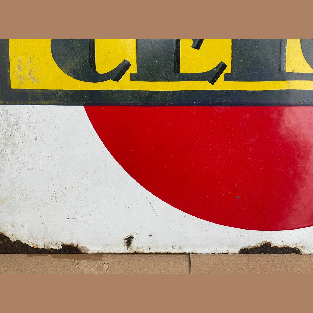 Vintage French Celor enamel sign