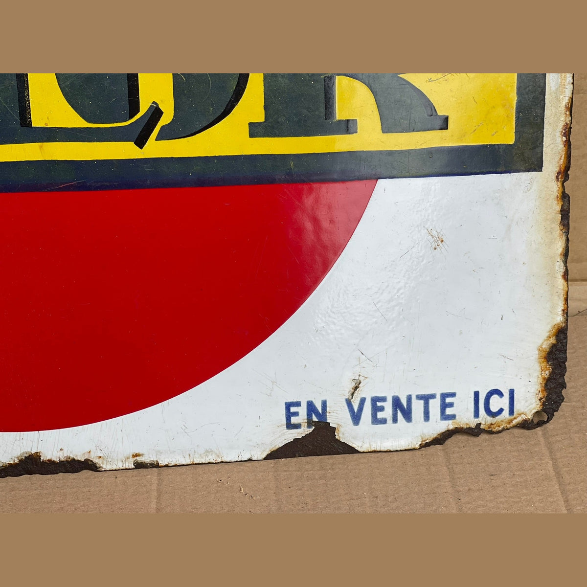 Vintage French Celor enamel sign