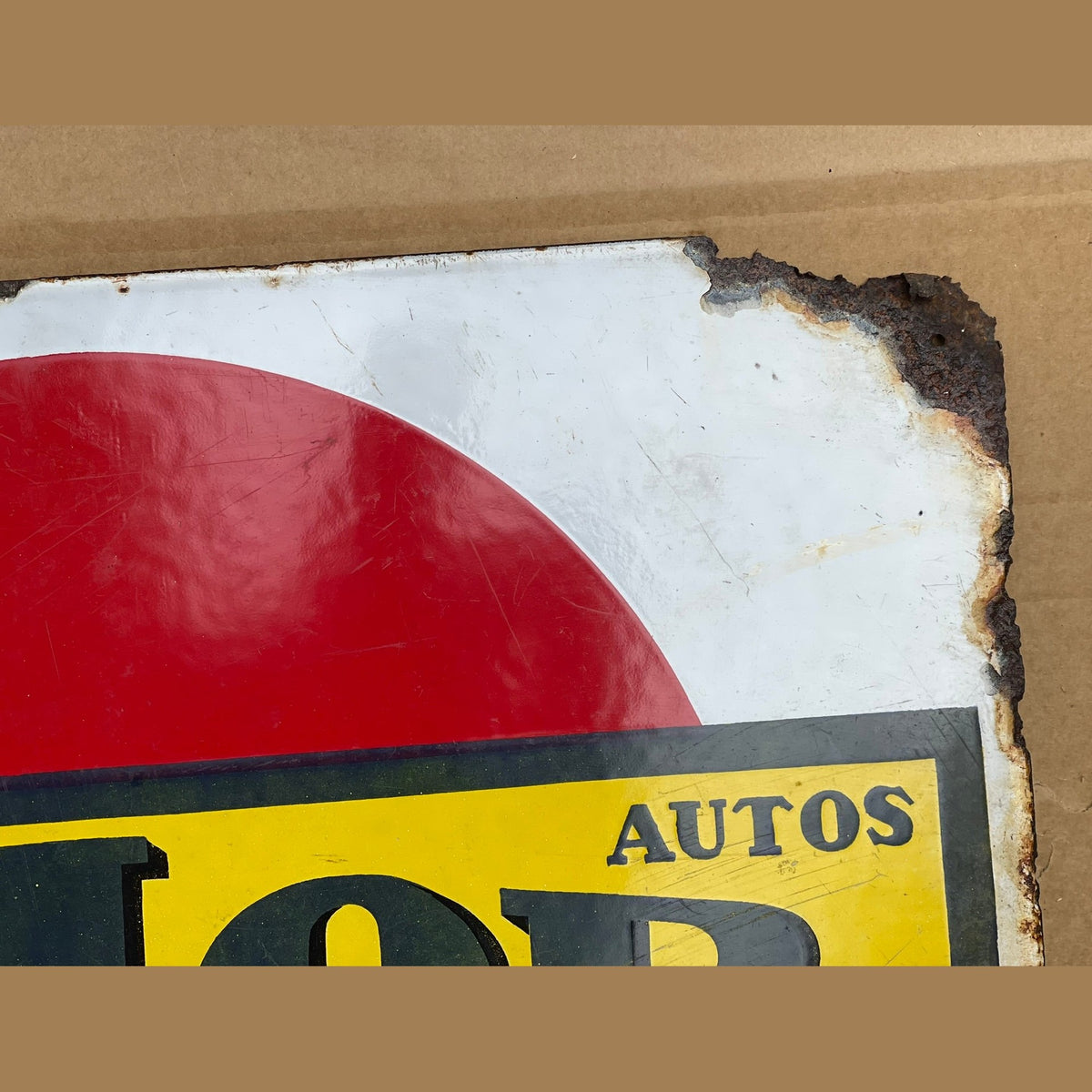 Vintage French Celor enamel sign