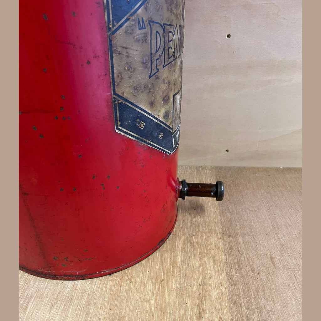 Vintage, Pennegrand motor oil drum for Alfred Hopps, sons and co