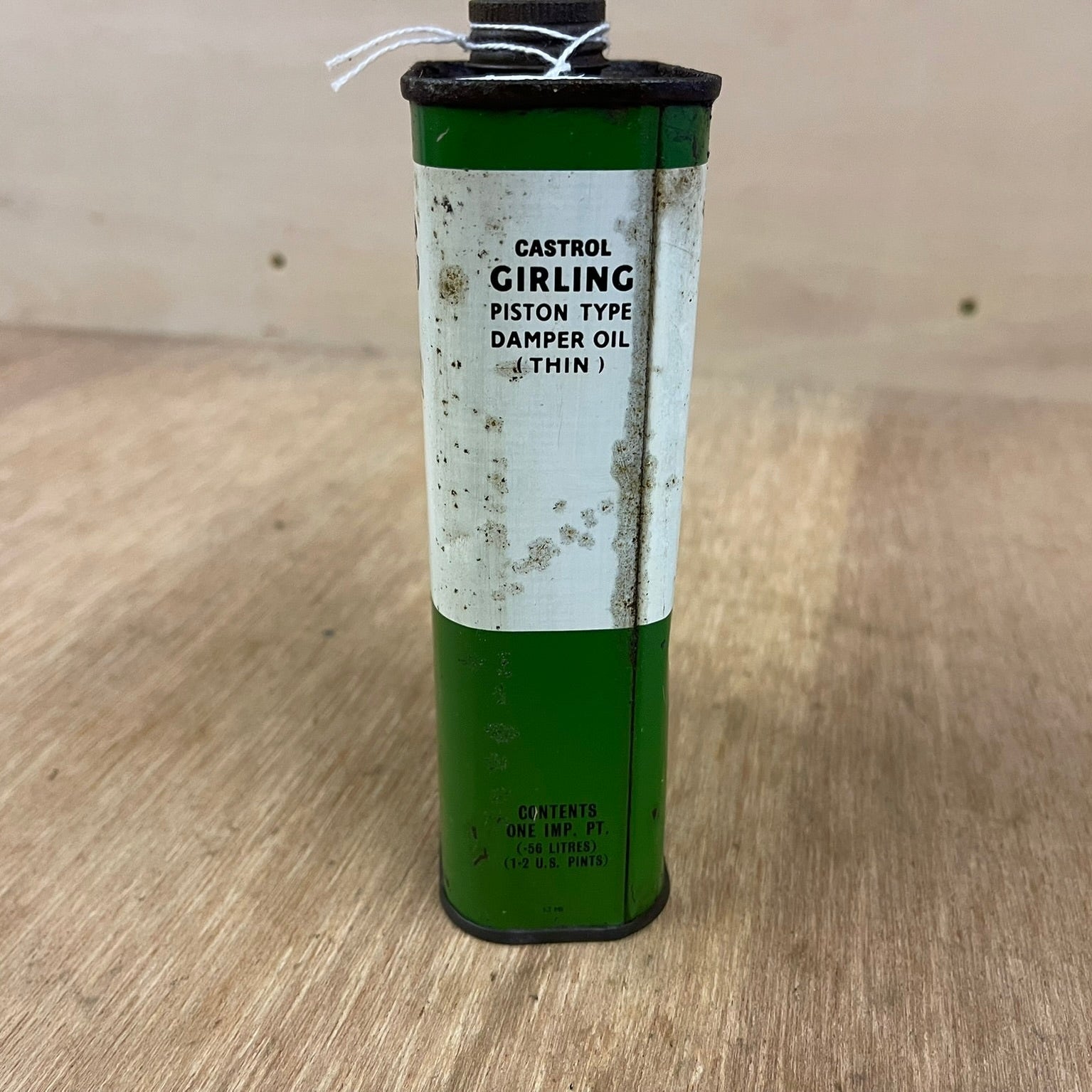 Vintage Castrol Girling oil can. 1 Pint