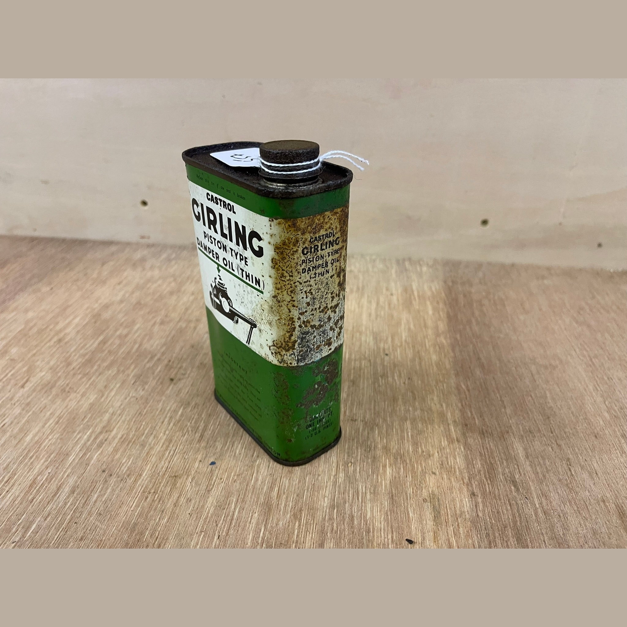 Vintage Castrol Girling oil can. 1 Pint