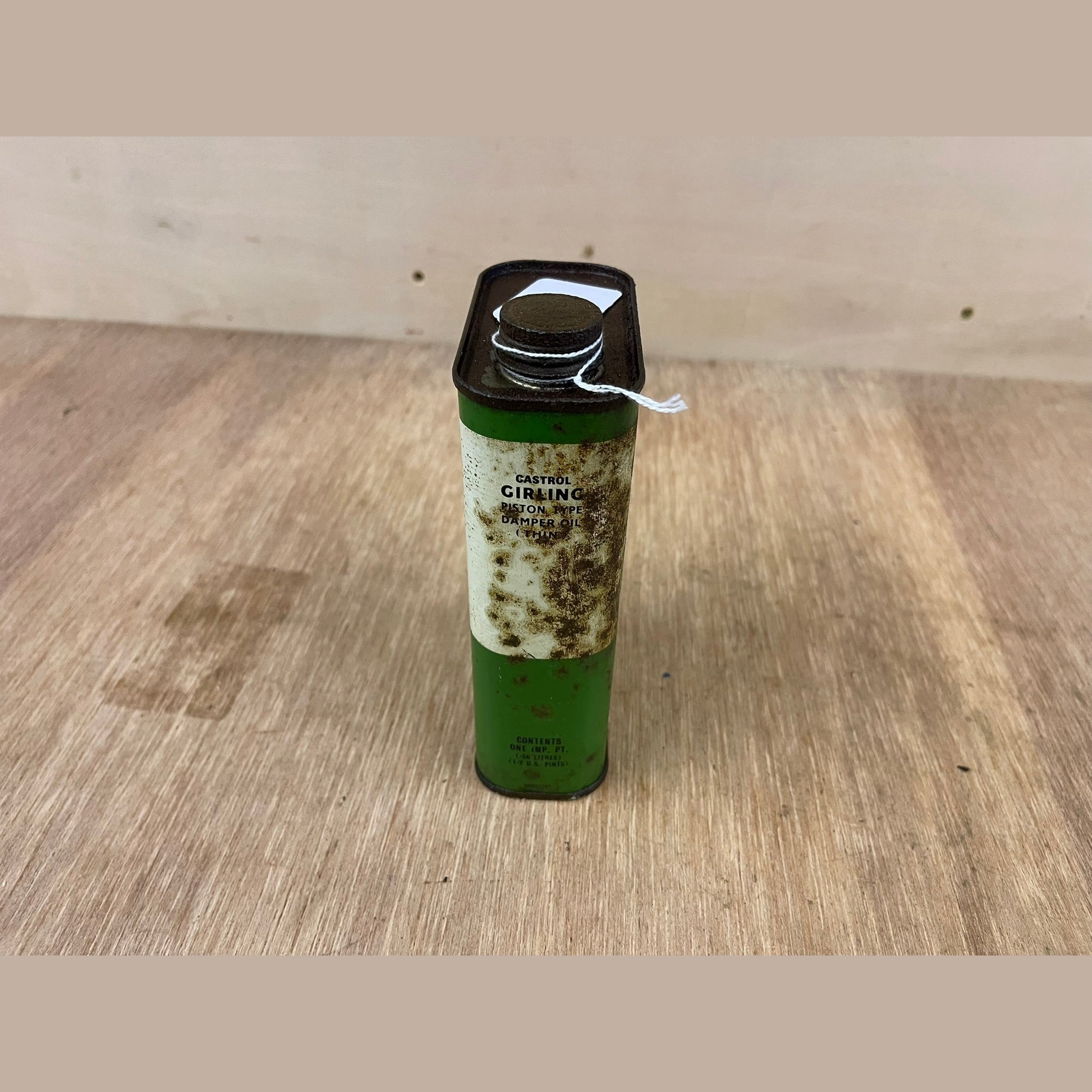 Vintage Castrol Girling oil can. 1 pint Copy