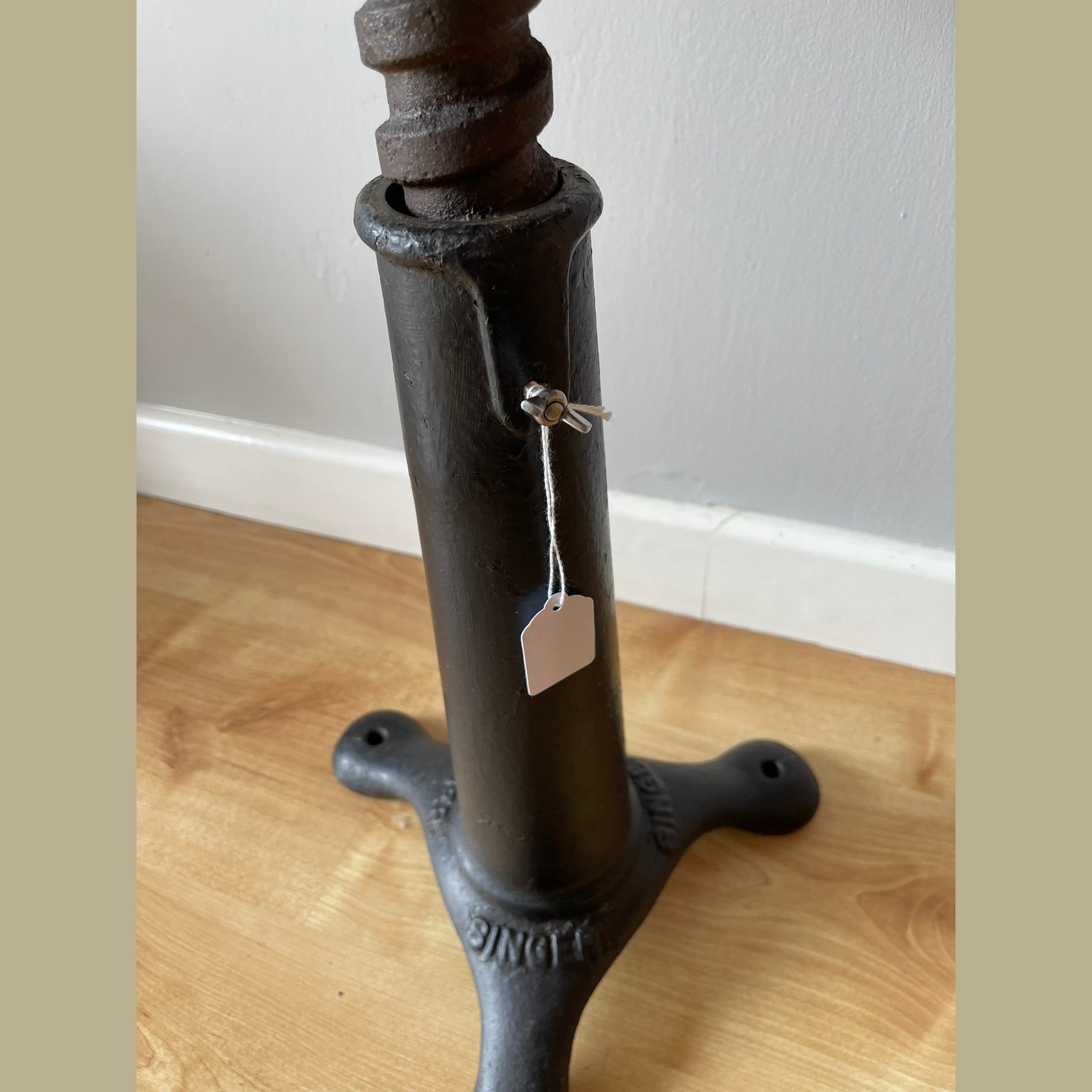 Industrial Cast iron stool by Singer