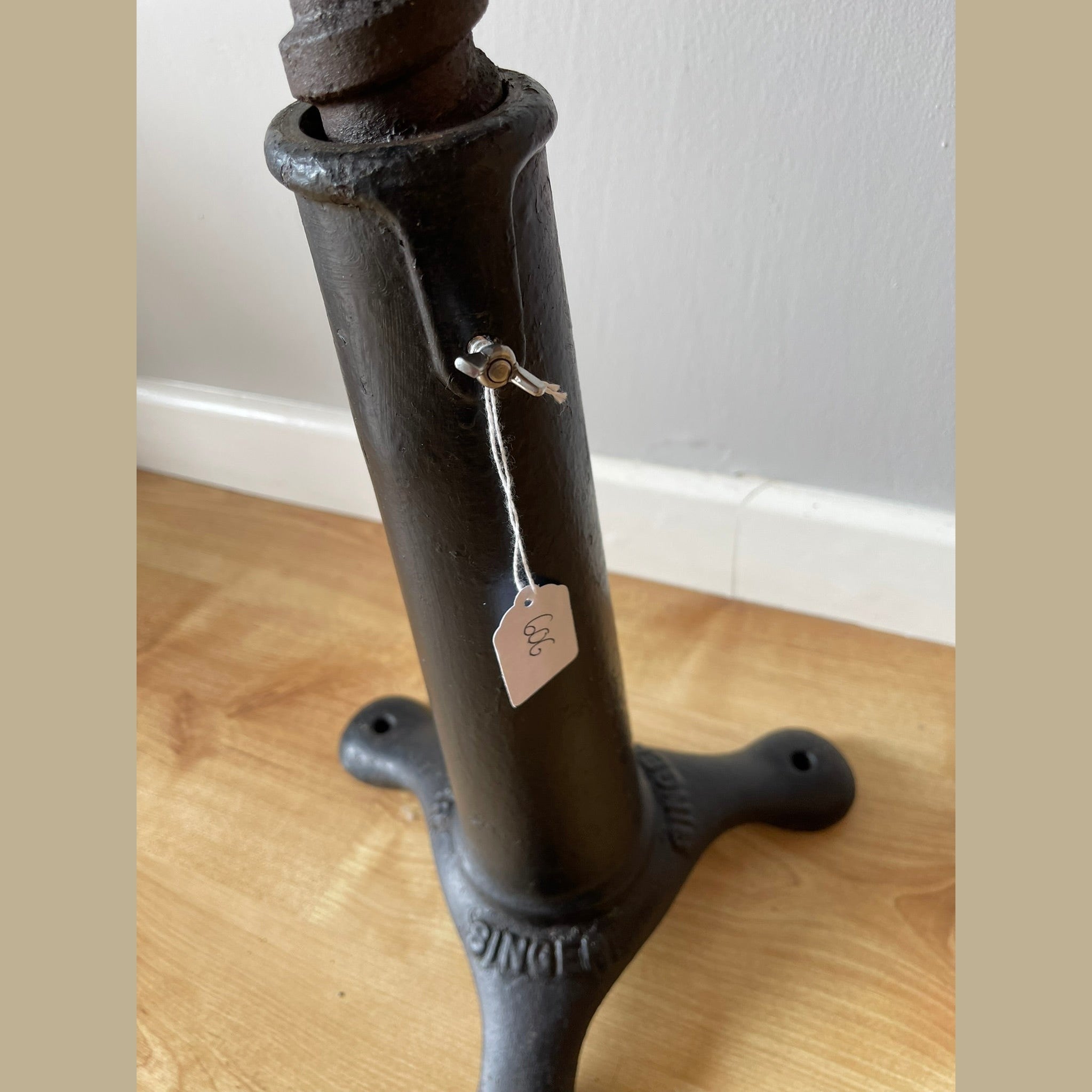 Industrial Cast iron stool by Singer