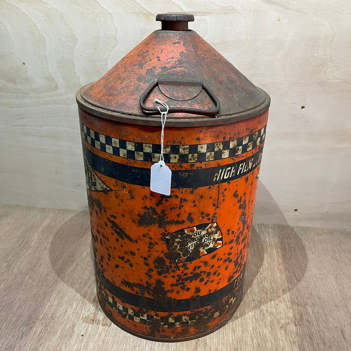 Vintage Vigzol Oil drum