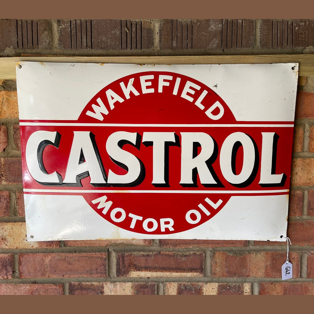 Vintage Castrol Wakefield Enamel sign.