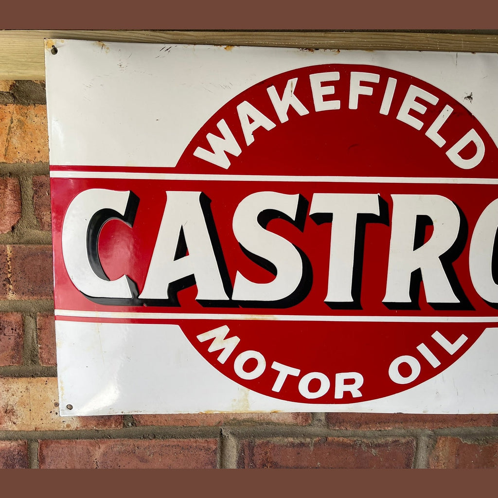 Vintage Castrol Wakefield Enamel sign.