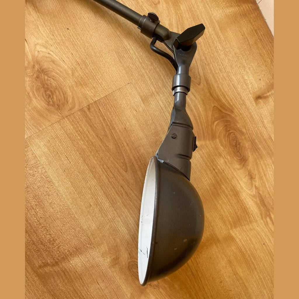 Vintage Fostoria Ohio industrial articulated lamp Fully Rewired