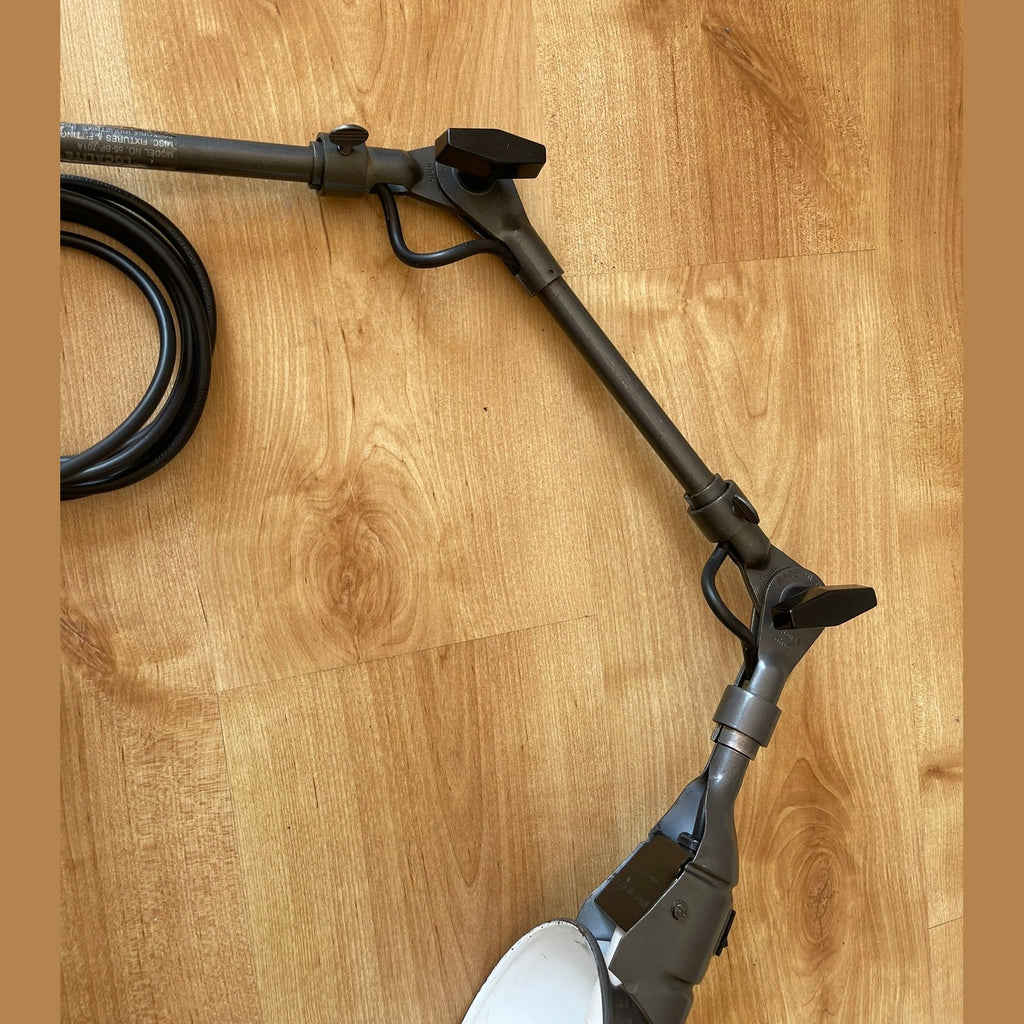 Vintage Fostoria Ohio industrial articulated lamp Fully Rewired