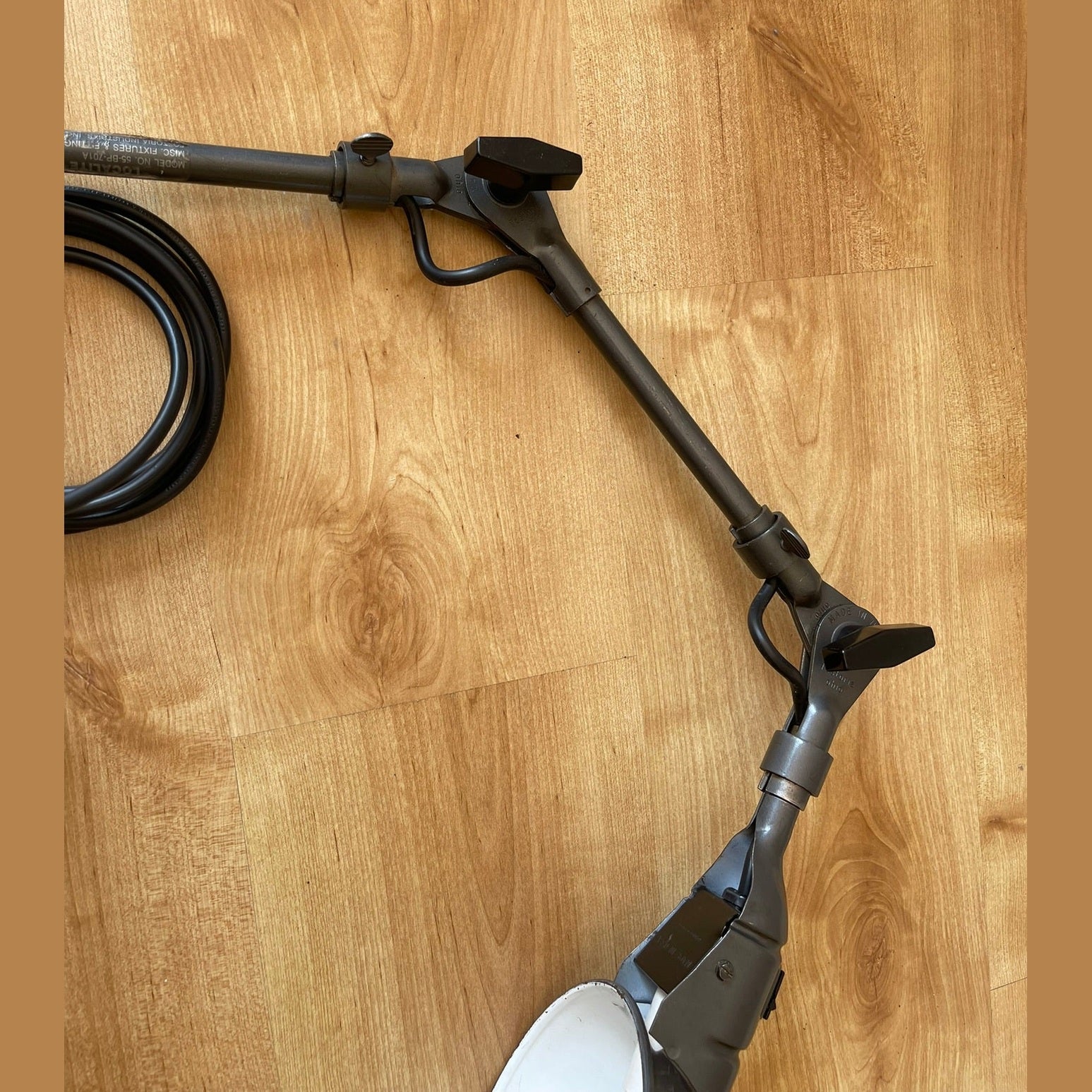 Vintage Fostoria Ohio industrial articulated lamp Fully Rewired