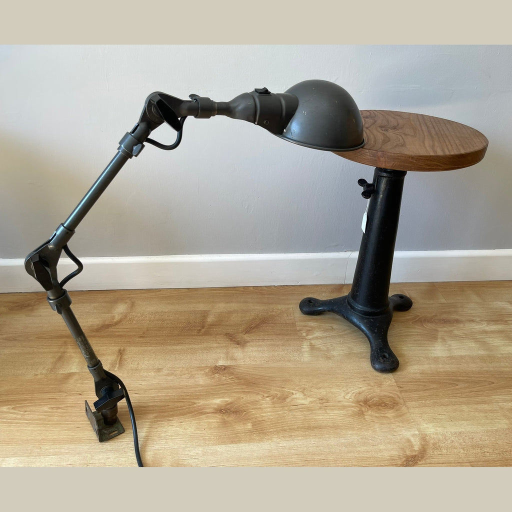 Vintage Fostoria Ohio industrial articulated lamp Fully Rewired