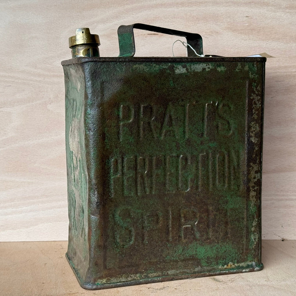 Vintage Pratts Perfection Spirit petrol can Circa 1930's