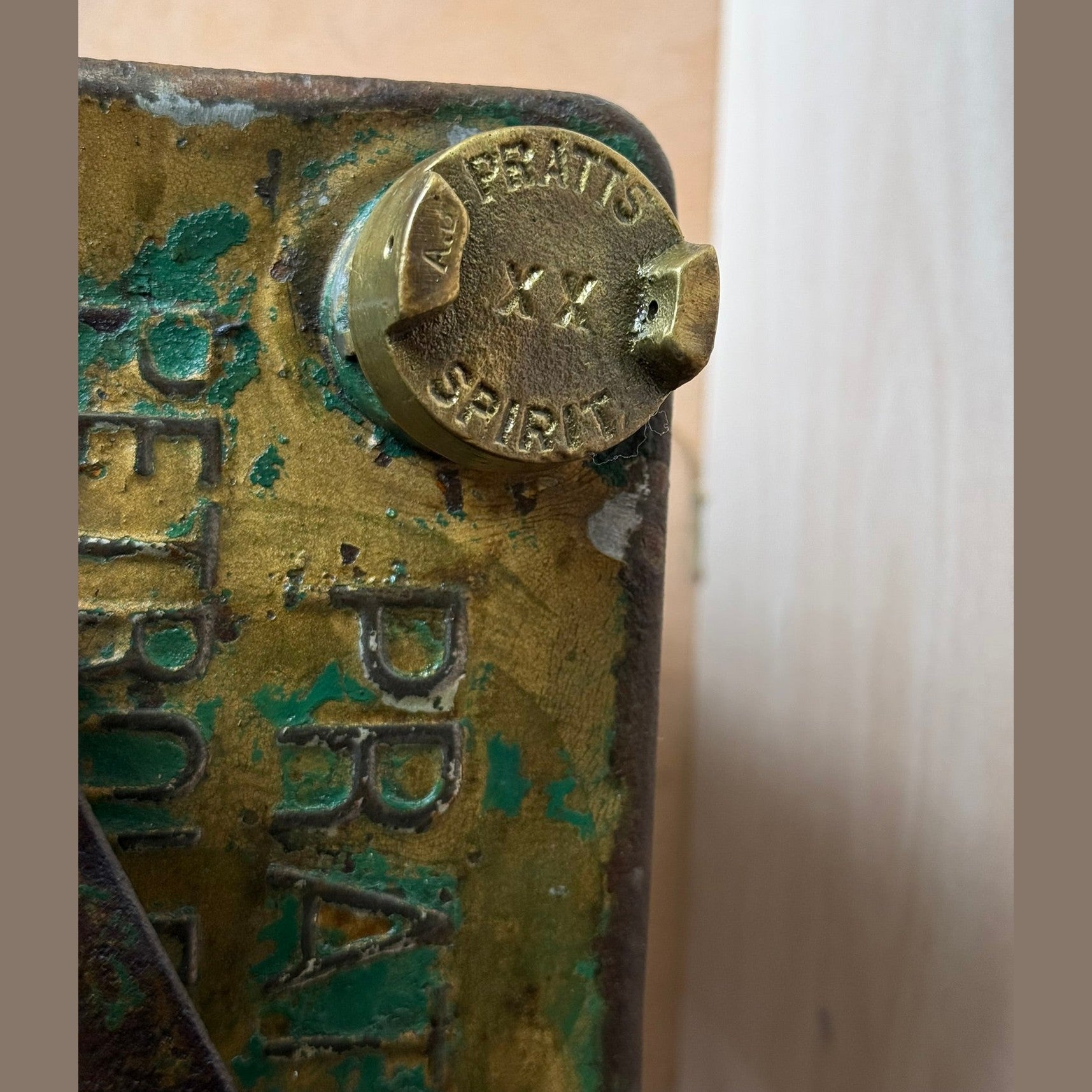 Vintage Pratts Perfection Spirit petrol can Circa 1930's