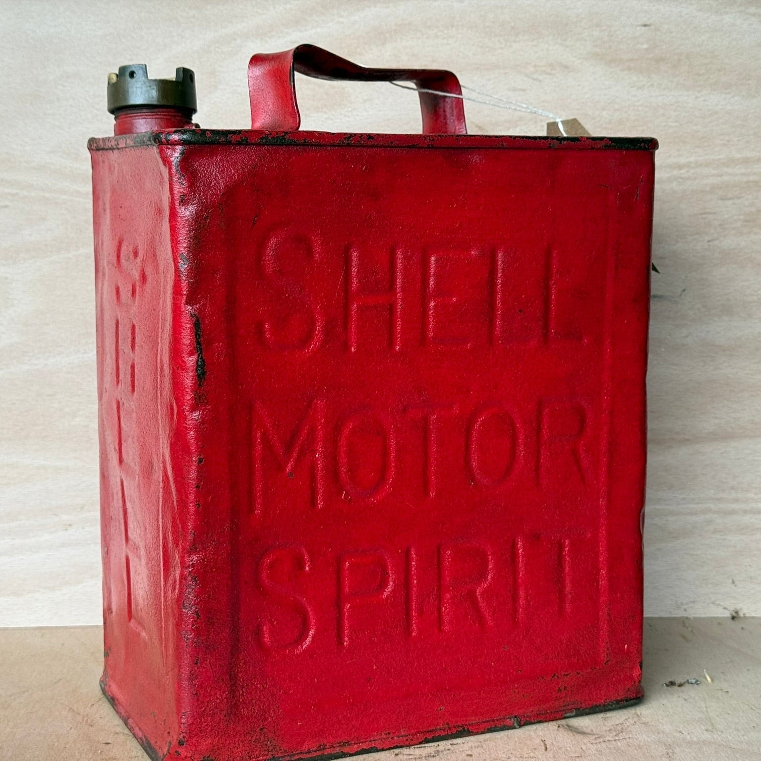 Vintage Shell Motor Spirit fuel can, circa 1930's