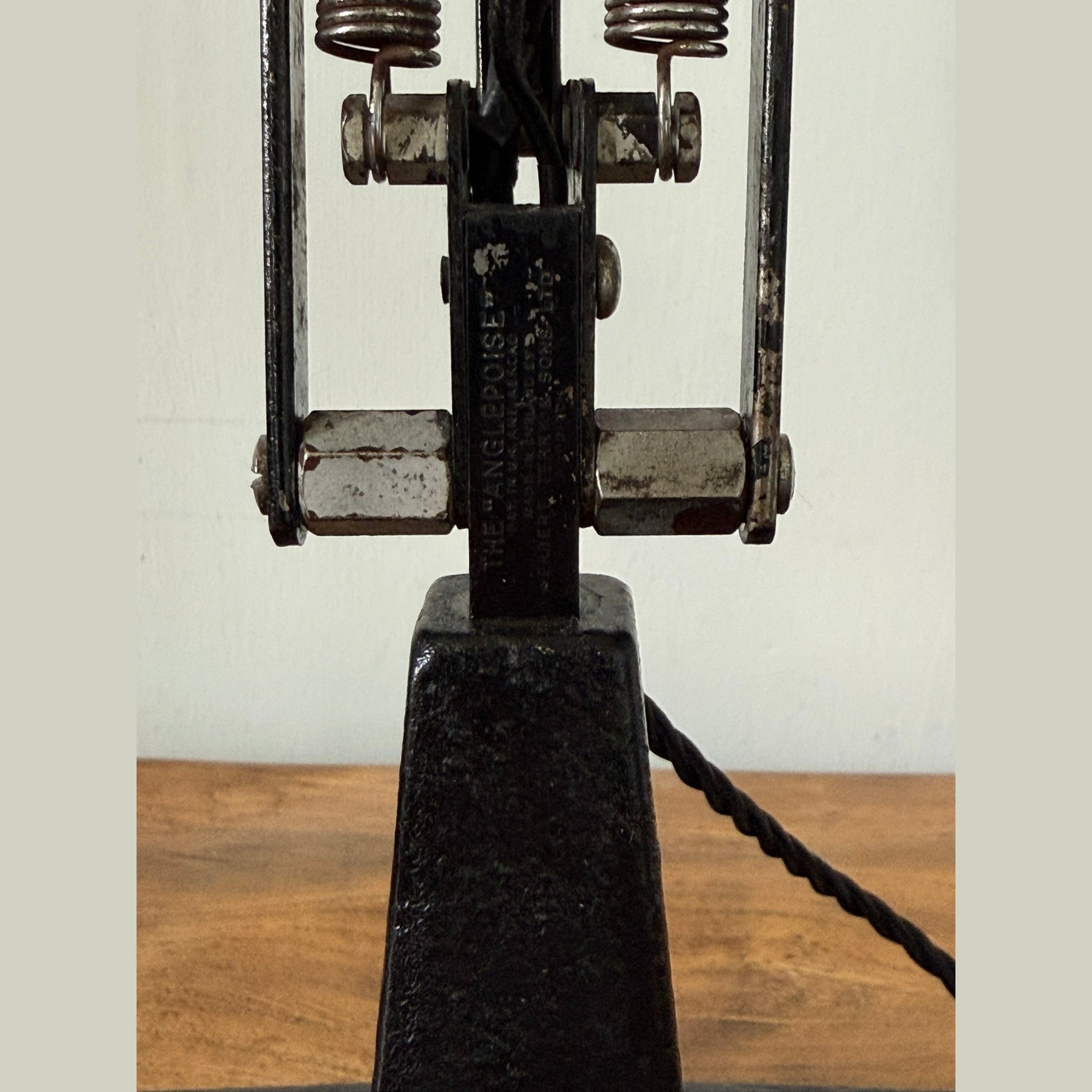 Vintage 1930's Anglepoise 1208 lamp, with prototype long neck base
