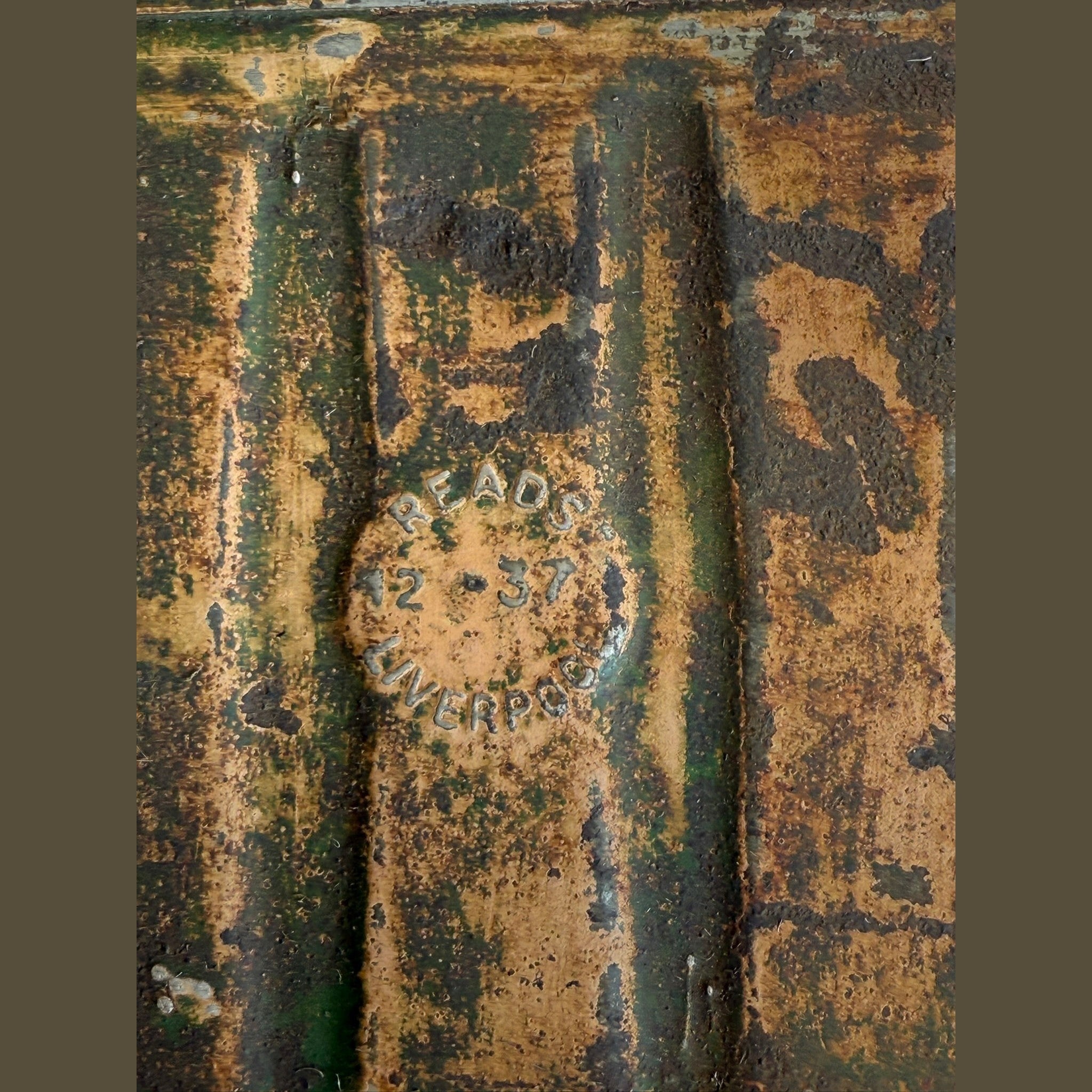 Vintage 1937 Shell Aviation fuel can by Reads of Liverpool