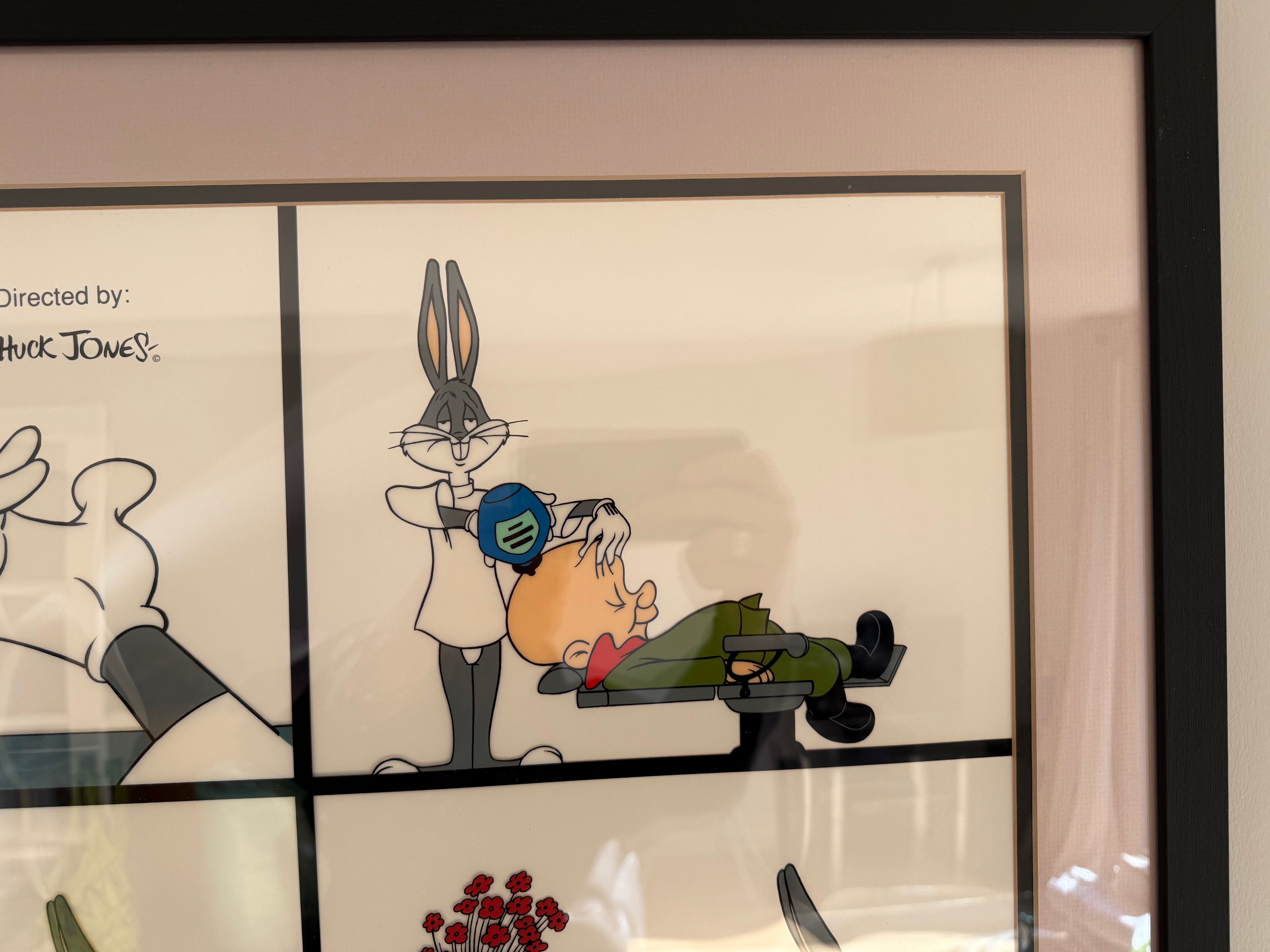 Vintage Chuck Jones, Bugs Bunny cartoon cell.